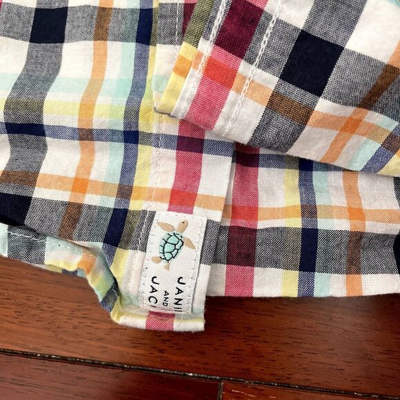 Janie & Jack Lot Boys Polo Button Down Tops Plaid 12-18 months / 18-24 momths - Picture 7 of 12